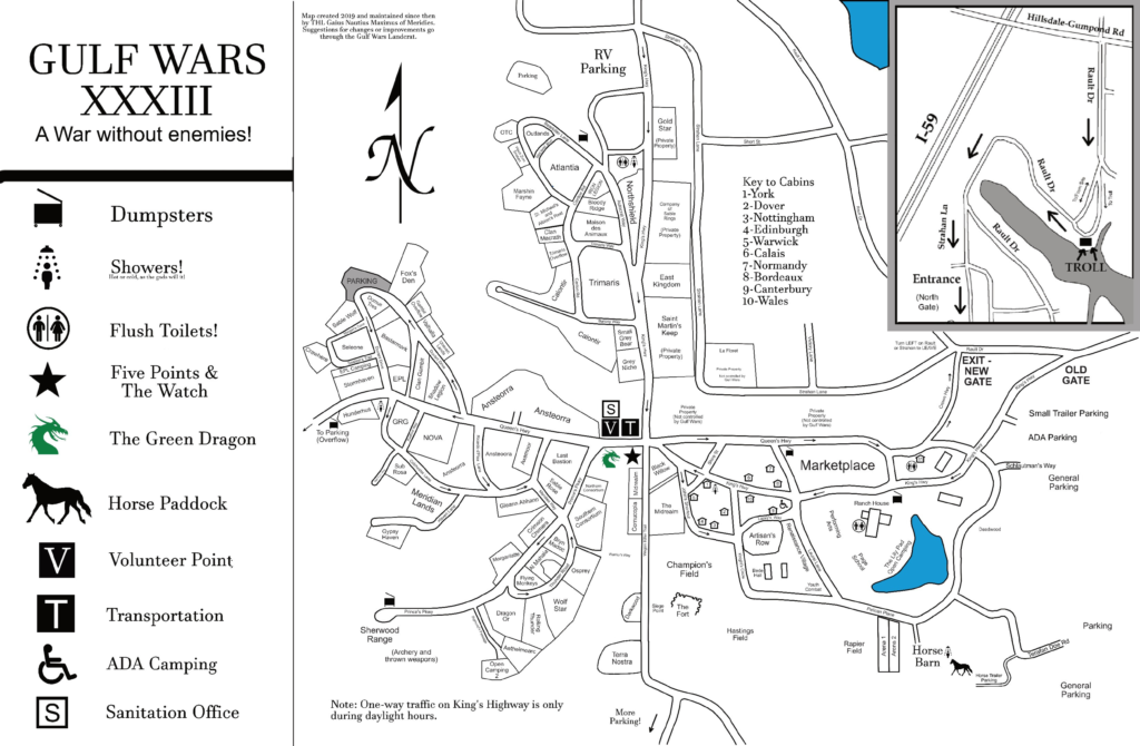 Map of the site